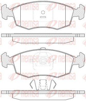 Передні тормозні (гальмівні) колодки remsa 017235 на Рендж (ленд) ровер Дискавери 1
