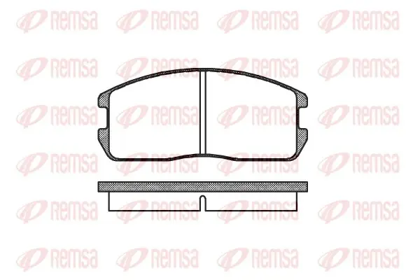 Передние тормозные колодки remsa 0175.00
