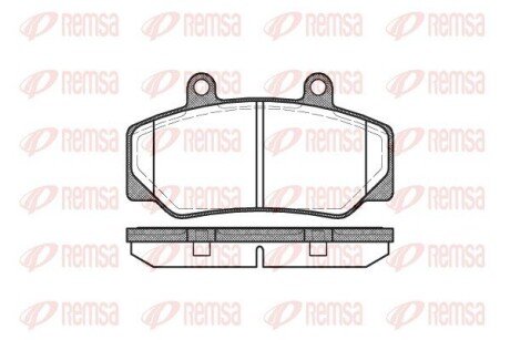 Передние тормозные колодки remsa 0176.20