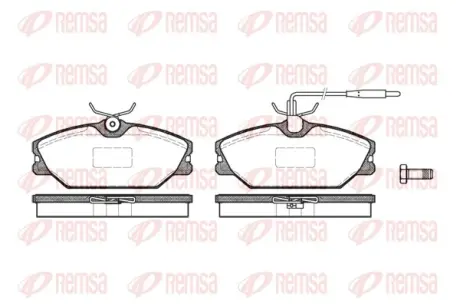 Передние тормозные колодки remsa 020812 Рено Megane
