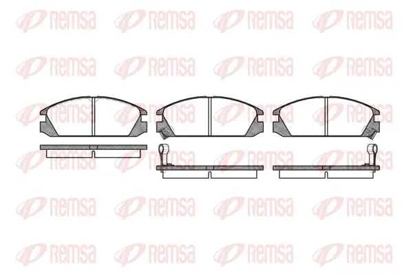 Передние тормозные колодки remsa 0228.02