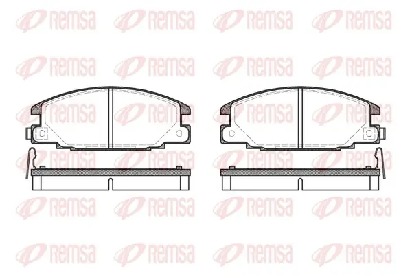 Передние тормозные колодки remsa 023804