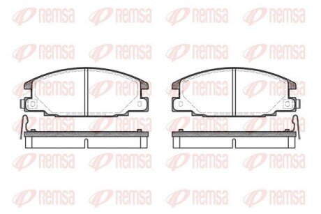 Передні тормозні (гальмівні) колодки remsa 0238.04
