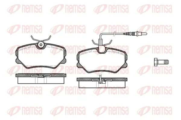 Передние тормозные колодки remsa 0262.02