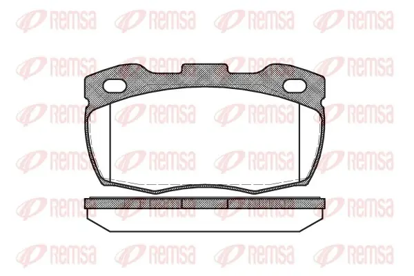Передние тормозные колодки remsa 0266.10