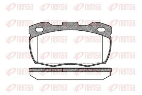 Передние тормозные колодки remsa 0266.10