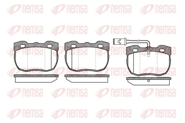Передние тормозные колодки remsa 026711