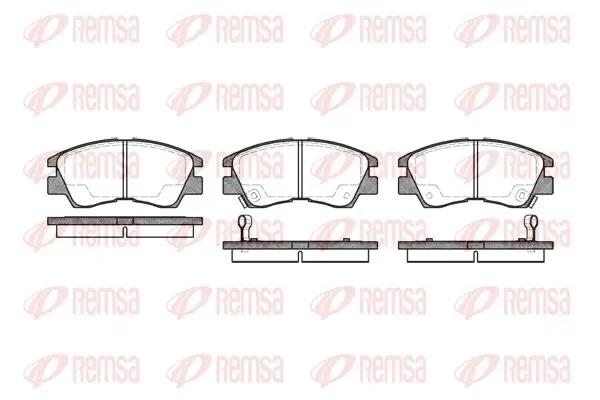 Передние тормозные колодки remsa 0275.02