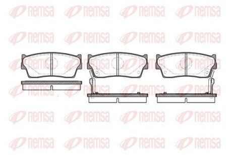 Передние тормозные колодки remsa 028902 на Мазда 3 bm