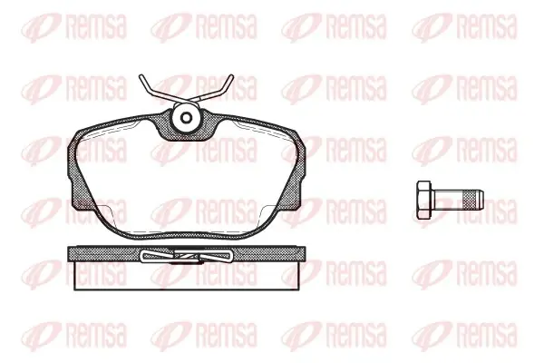 Передние тормозные колодки remsa 0296.00