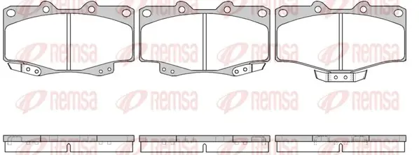 Передние тормозные колодки remsa 0315.04