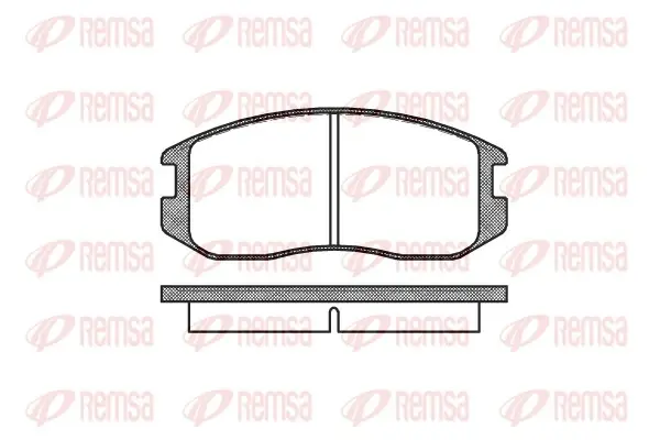 Передние тормозные колодки remsa 0357.00