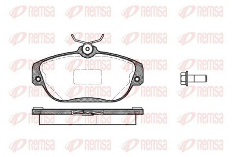 Передние тормозные колодки remsa 0368.10