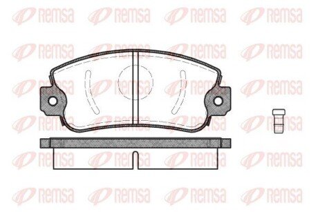 Передние тормозные колодки remsa 0372.02 на Фиат Уно