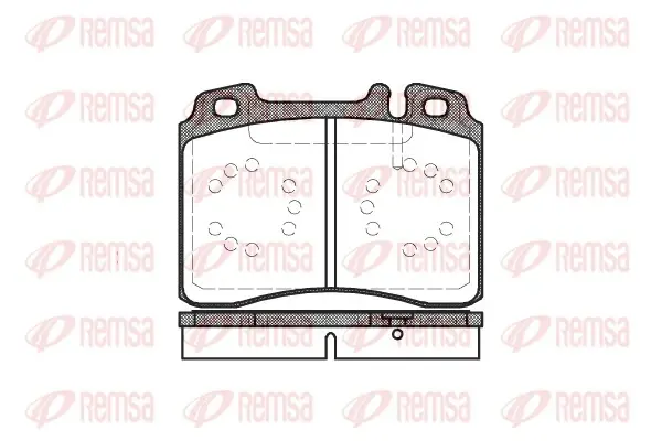 Передние тормозные колодки remsa 0379.00