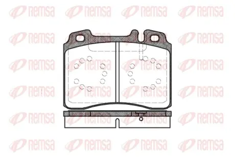 Передние тормозные колодки remsa 0379.00