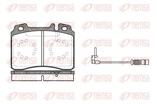 Передние тормозные колодки remsa 037912