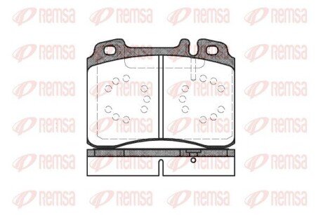 Передние тормозные колодки remsa 0379.20 на Мерседес W210