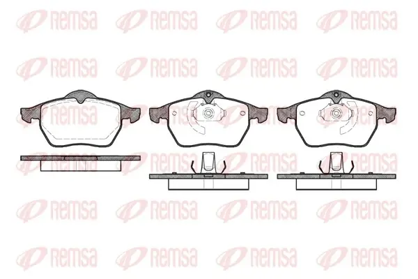 Передние тормозные колодки remsa 0390.10