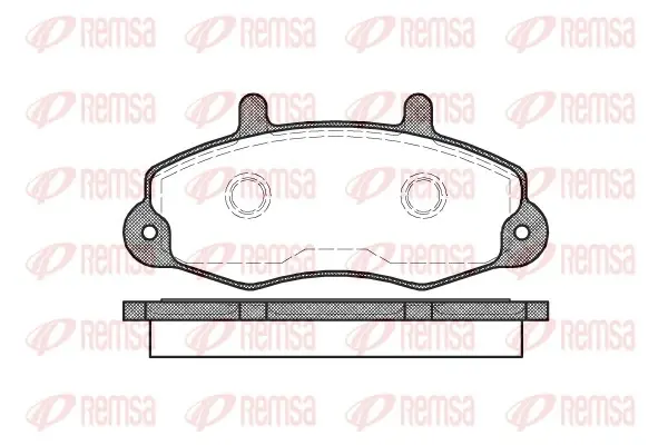 Передние тормозные колодки remsa 0391.00