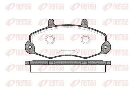 Передние тормозные колодки remsa 0391.00
