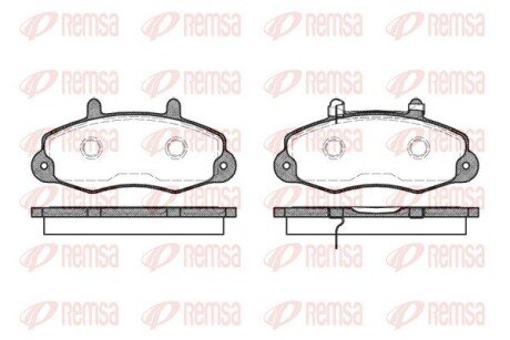 Передні тормозні (гальмівні) колодки remsa 0391.02 на Форд Транзит