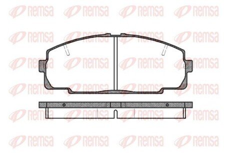 Передні тормозні (гальмівні) колодки remsa 042120 на Тойота Хайс