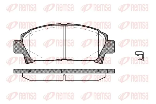 Передние тормозные колодки remsa 042702