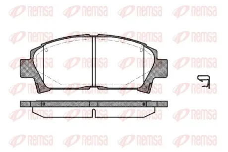 Передние тормозные колодки remsa 042702 Тойота Карина е