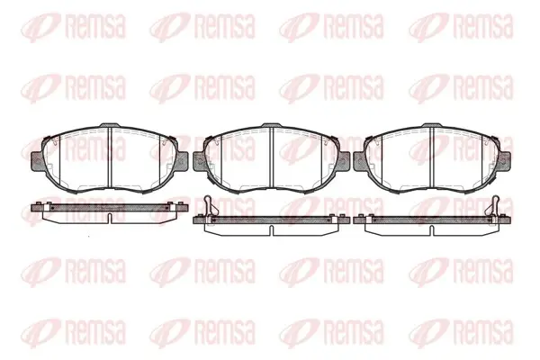 Передние тормозные колодки remsa 0456.02