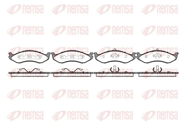 Передние тормозные колодки remsa 046720