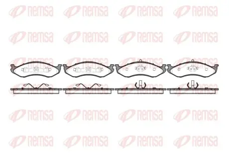 Передние тормозные колодки remsa 046720 Jeep Cherokee