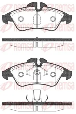 Передние тормозные колодки remsa 0578.10