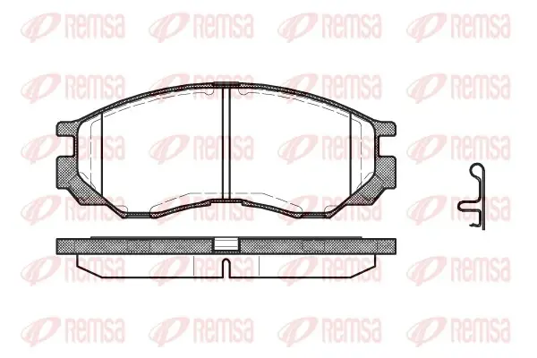 Передние тормозные колодки remsa 058300