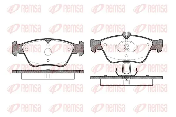 Передние тормозные колодки remsa 0586.00