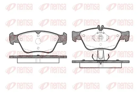 Передние тормозные колодки remsa 0586.00