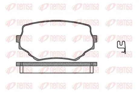 Передние тормозные колодки remsa 0594.02