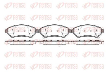 Передние тормозные колодки remsa 064102