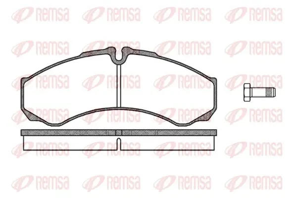 Передние тормозные колодки remsa 0651.10