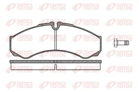 Передние тормозные колодки remsa 0651.10