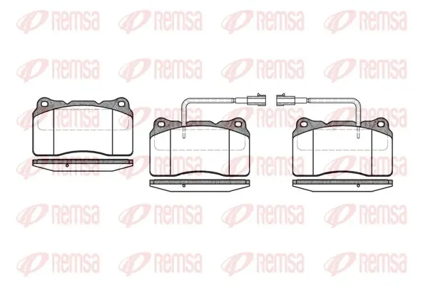 Передние тормозные колодки remsa 0666.22