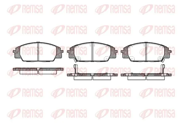 Передние тормозные колодки remsa 073502