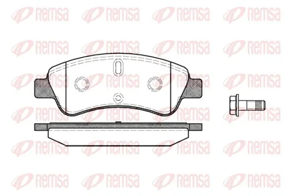Передние тормозные колодки remsa 0840.10
