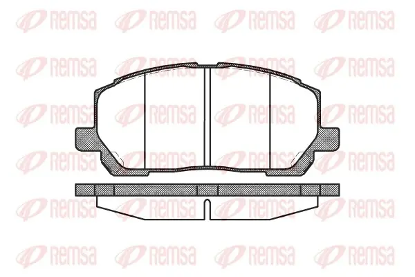 Передние тормозные колодки remsa 085500