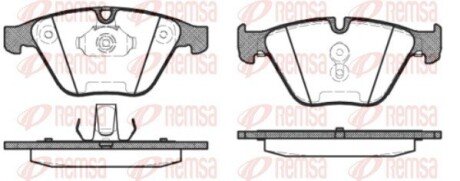 Передние тормозные колодки remsa 0857.30 на Бмв 3 Series