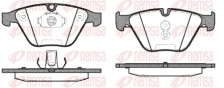 Передние тормозные колодки remsa 085730 Бмв E63