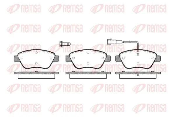 Передние тормозные колодки remsa 0858.01