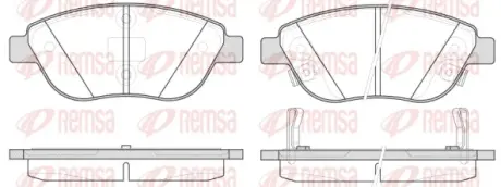 Передние тормозные колодки remsa 0859.32
