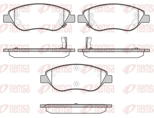 Передні тормозні (гальмівні) колодки Remsa 086012 (фото 1)