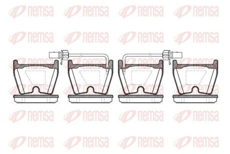 Передние тормозные колодки remsa 0896.02